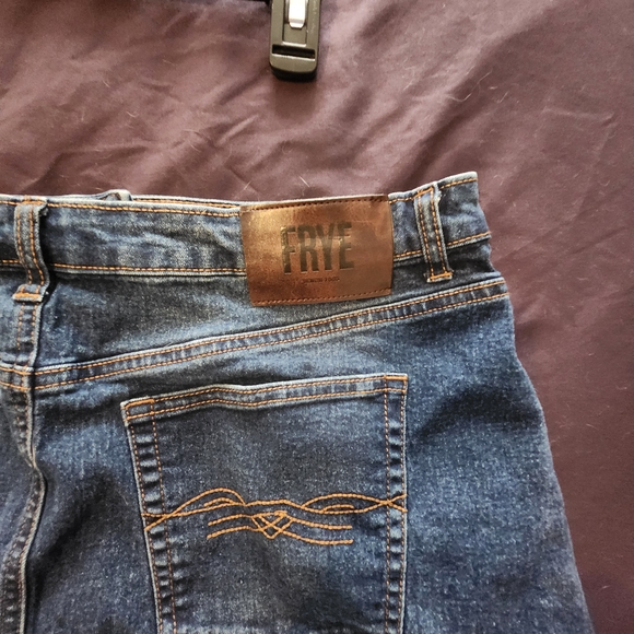 Frye Blue A-Line Knee-Length Casual Skirt - Picture 3 of 6